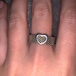Jewelry | Tiffany Mesh Heart Ring 